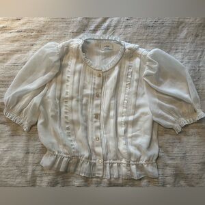 Wilfred Cream Ruffle Blouse